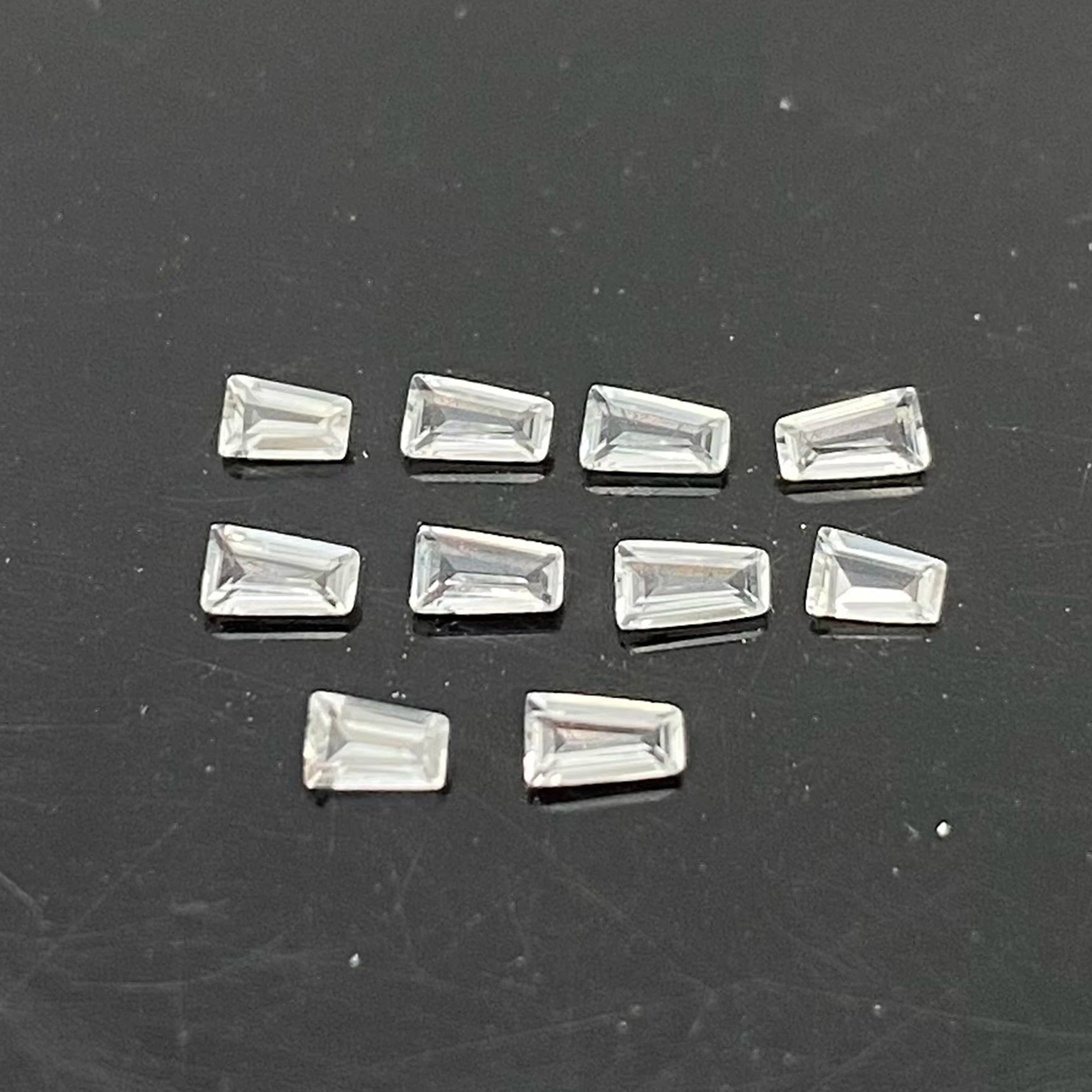 Tap Shape 1.0-7.0mm Faceted Cut Natural Loose Gemstones Good Quality Buy Stone Online Making Jewelry Natural White Topaz
