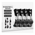 Custom LOGO Running Men'S Sports Training Fashion Socks Basketball Socks Sweat Absorbent and Breathable Sports Socks Customized