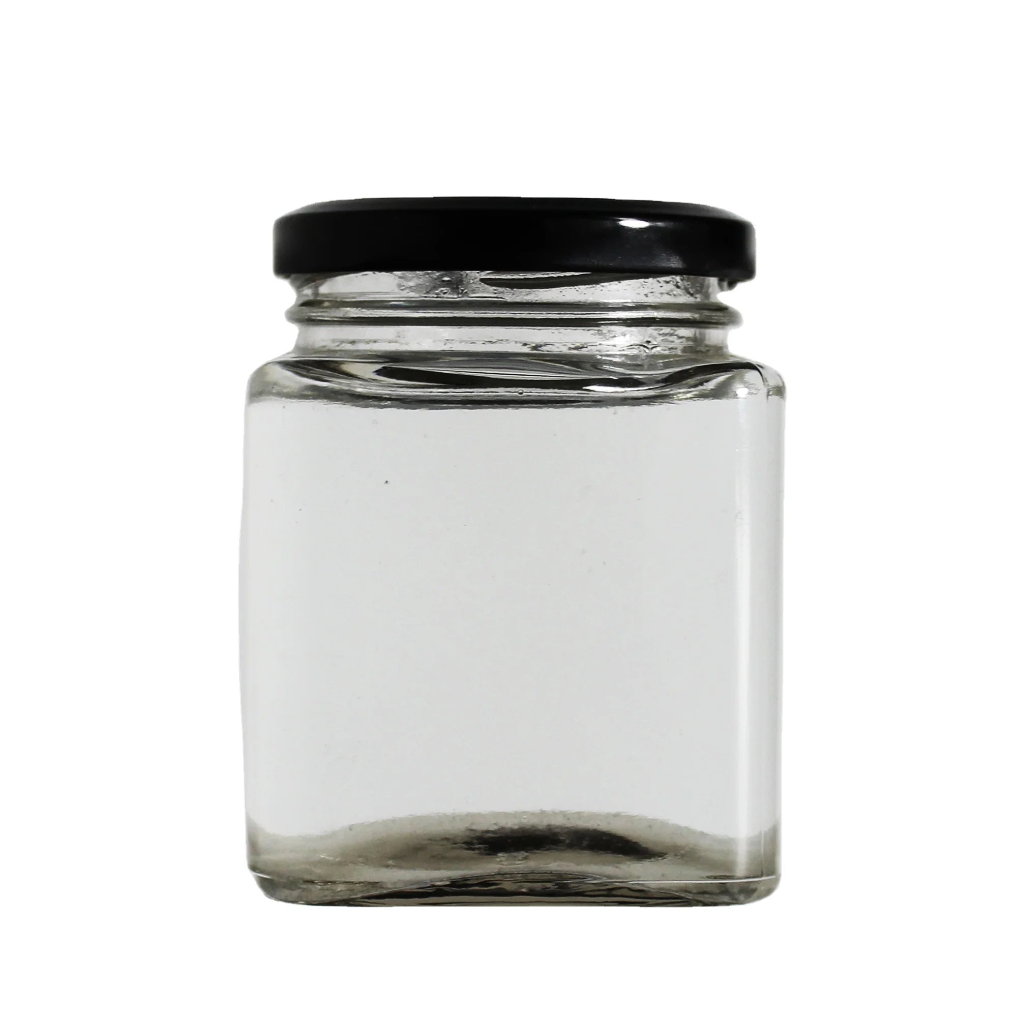 Hot Sale 250ml Square Airtight Honey Nut Butter Peanut Butter Wide Mouth Food Empty Bottle Glass Jars With Twist-off Cap