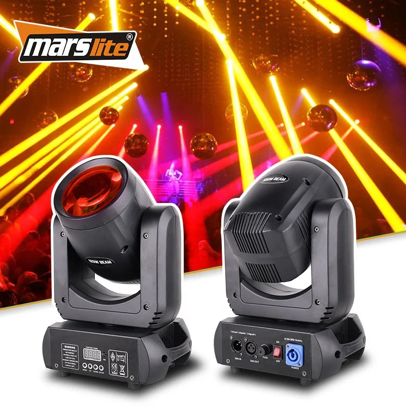 Marslite Luces Para Discoteca Lyre Beam Moving Head Stage Light 120W Disco Club Dj Lights Led Moving Head Beam Light