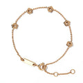 Milskye Girls Fancy Gift 925 Silver Plated 14k Gold Plated Flower Bracelet