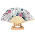 Folding Hand Fan-Chinese Japanese Retro Bamboo Fan-Dance Performance Decoration Wedding Party Gift
