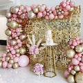 Manufacturers Shimmer Sequined Panel Iridescent Decoration Tile Matte Gold Square Acrylic Backdrop Home Decor Signs Sequin Wall