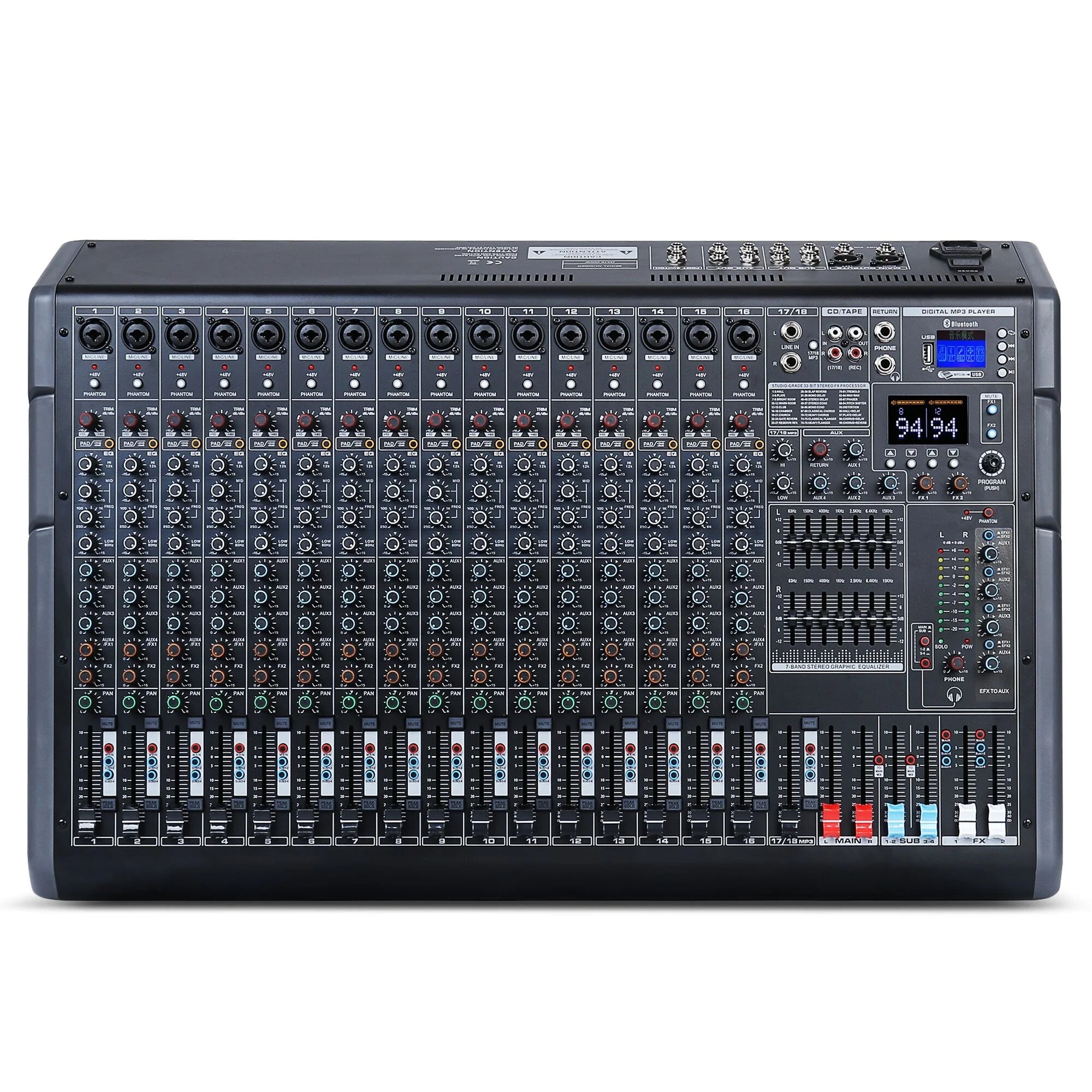 Depusheng PG18 Professional Mixer Audio 18-way Stage Outdoor Performance with Large Reverberation Effect