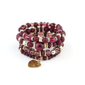 Jewelry Women Retro Tassel Multi-Layer Beaded Bracelet Set Bohemian Crystal Bead Bracelet