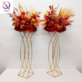 Wedding Supplies Iron Tall Gold  Metal Flower Stand Vase for Party Wedding Decoration Decorative Table Flower Vase