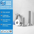 IN 7991 ISO 10642 Stainless Steel SS304 SS316 Countersunk Hexagon Socket Flat Head Cap Screws A2-70 A4-80 Metric Allen Bolts