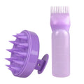 Wholesaler Hair Styling Tools Set 6oz Plastic Applicator Bottle for Salon Coloring Plastic Beauty Salon Hair Comb with Brush