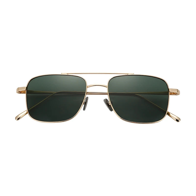 Vintage Dark Fashionable Adults Gafas De Acetato Anti-UV High Custom Man Sunshades Metal Sunglasses