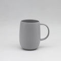 Nordic White Porcelain Water Cup Minimalist Light Grey Large Couple Coffee Cup for Hotel