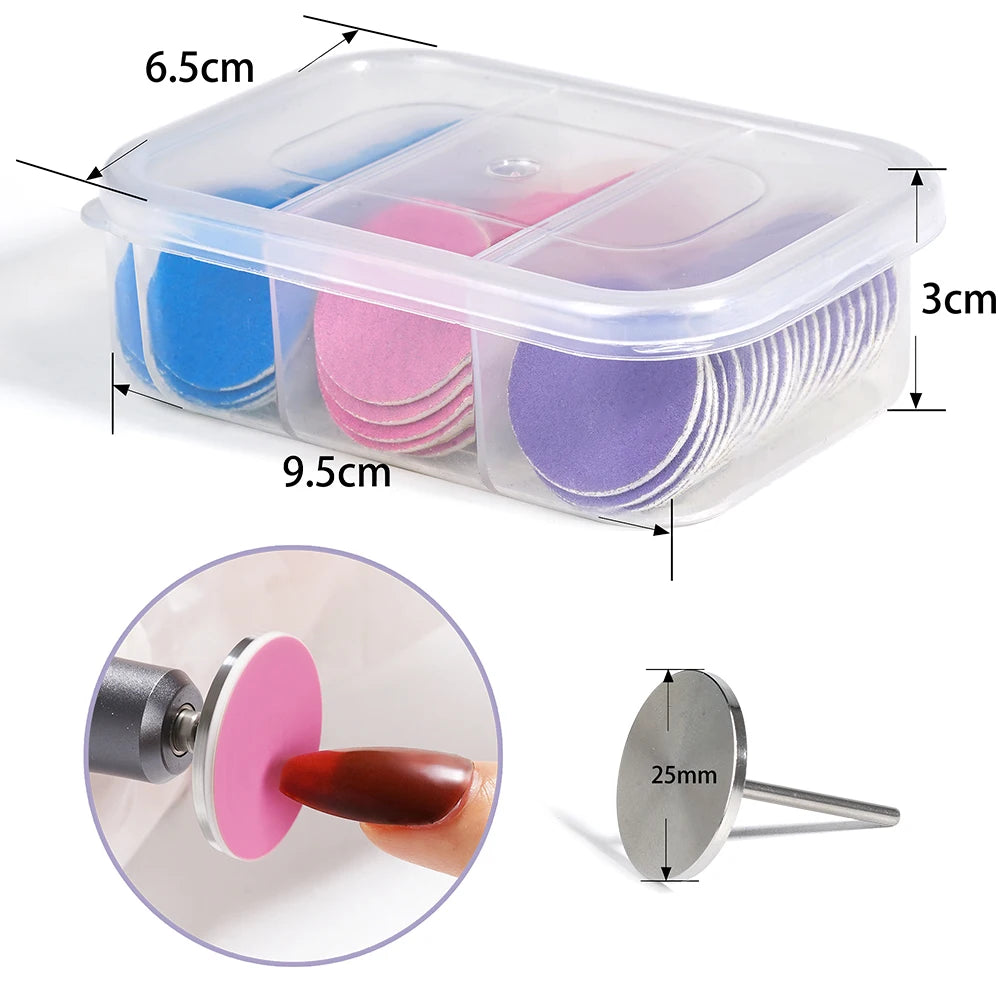 80# 100# 120#  Foot Care Use Nail Use Aluminium Three Color Grit Mix Sanding Paper