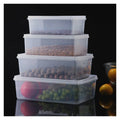 BPA Free Cereal Dry  Kitchen Transparent Fridge Organizer Pantry Organization sealed Storage Bins
