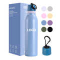 Custom Logo Slim Insulated Stainless Steel Sport Mug Food Grade BPA Free Leakproof Locking Lid 18oz 24oz Thermos Travel Outdoor