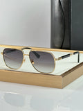 2026  New Luxury Brand Sunglasses Luxury Brand Women Sun Glasses Square Retro Male UV400 Metal Sunglasses