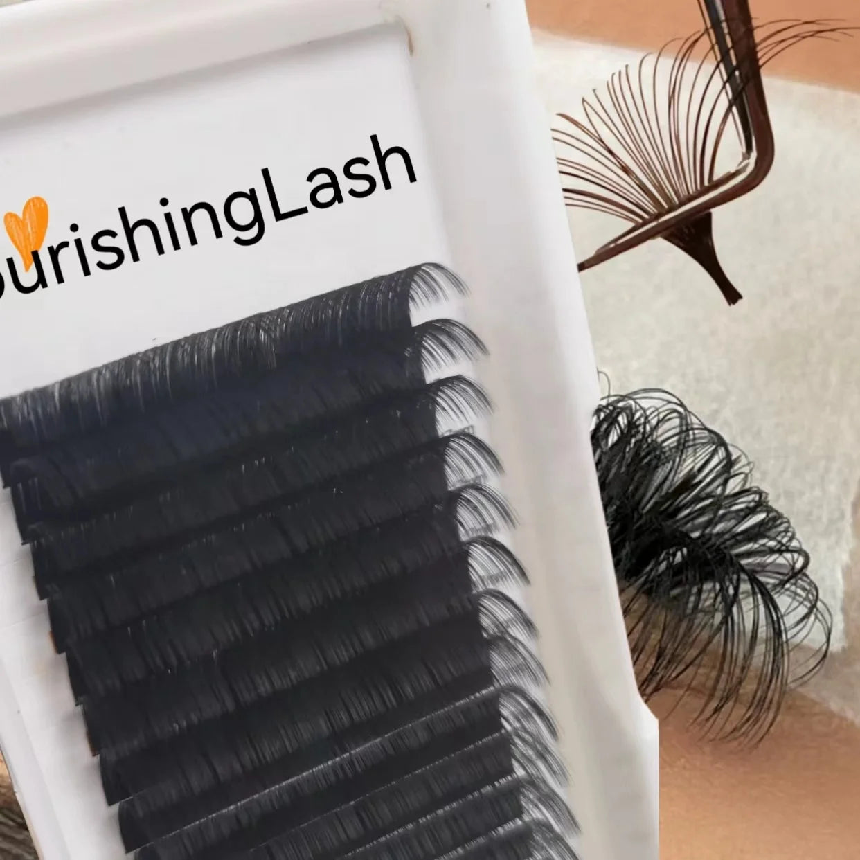 Eyelash Extension Wholesale Easy Fanning Natural Style 5-25mm Length Synthetic Best Quality Blooming Lashes