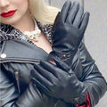 Custom Women Spring Smartphone Bike Riding Girls Sexy Pu Leather Gloves