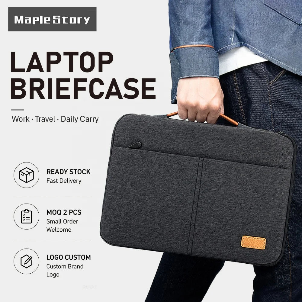 Wholesale Water Resistant Laptop Sleeve Bag 13/14/15/16 Inch Custom Logo MacBook Compatible Notebook Case for Business Travel MegaBDM