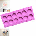 12 Cavity Silicone Round Lollipop Molds DIY Chocolate Mould with 10CM Plastic Stick 100pcs Cake Tools