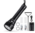 High Reliability 5000LM 4*LH351D IPX8 Underwater Torch Rechargeable Diving Flashlight Diving Fishing Camping