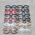 Wholesale Unisex Metal & PC Large Frame Anti Blue Light Blocking Optical Glasses with Print Pattern for Reading