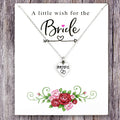 Necklace Gift for Her Engagement Wedding Gift for Bride Bridesmaid Maid of Honor Flower Girl Heart Jewelry Necklaces