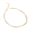 18k Gold Stainless Steel Dripping Oil Jewelry Colorful Enamel Butterfly Choker Necklace for Women