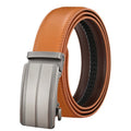 LQbelt Men's Automatic Buckle Belts Leather Ratchet Belt for Men Waistband OEM Factory Custom LOGO