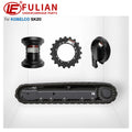 SK20 Series Undercarriage Spare Parts Rubber Track Sprocket Wheel Front Idler Track Bottom Roller for Kobelco Mini Excavator
