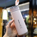 2021 New Arrival Milk Creative Water Bottle 400ml Glass Double Wall Shake Bottle