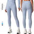 Custom Logo Athletic Apparel Women High Waist Pants Lift Hips Elastic Gym Wear Workout Yoga Tights Pants Leggings for Female