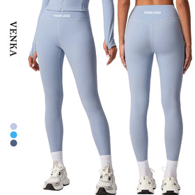 Custom Logo Athletic Apparel Women High Waist Pants Lift Hips Elastic Gym Wear Workout Yoga Tights Pants Leggings for Female