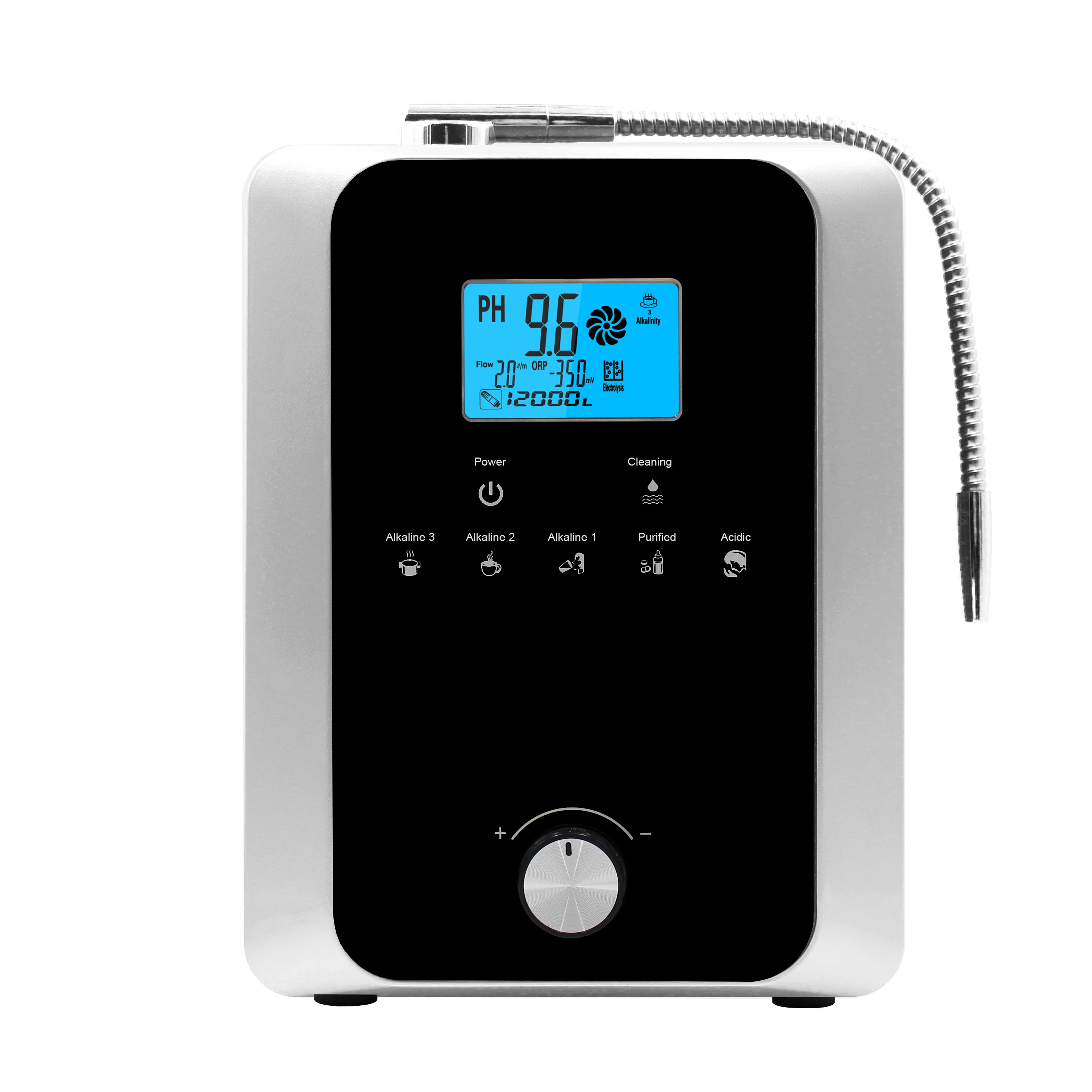Commercial Alkaline Hydrogen Water Machine Ionizer Electric Powered Water Purifier Fiber Carbon Filter Ionizing Water Features