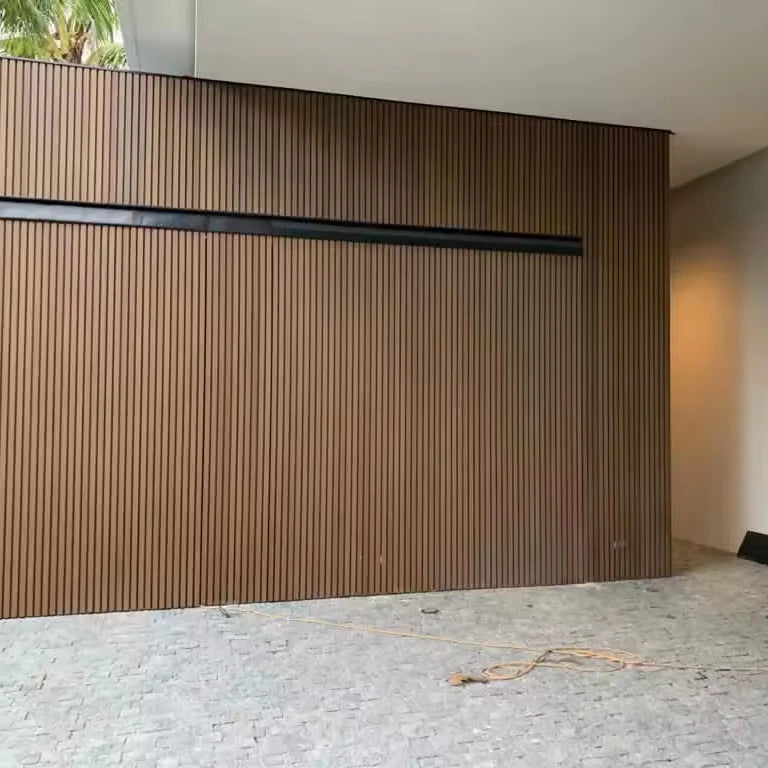 Composite WPC Wall Cladding Ceiling Panel Outdoor Plastic Wood Co-extrusion 5 Holes Great Wall Panel Environment Friendly 25-30