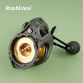 [Germany Stock] Rooblinos AK Waterdrop Baitcasting Reel 7.2:1 Gear Ratio Left Hand Two-Speed System for Lake & River Fishing