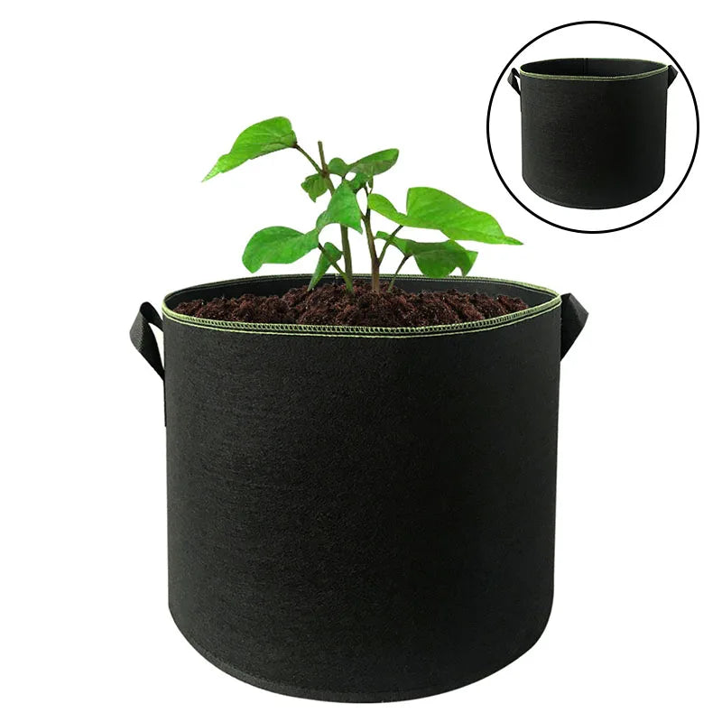 7 Gallon Grow Bags Heavy Duty Growing Felt Pots Thickened Non Woven Fabric Pots Plant Grow Bags with Handles