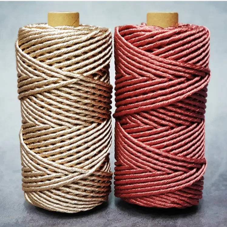 Wholesale Macrame Cord Twisted Cotton Rope 3mm Cotton Rope Basket for Storage