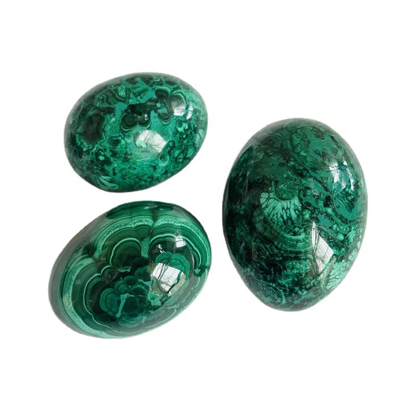 Natural Crystal Egg Quartz Carving Crystal Malachite Eggs