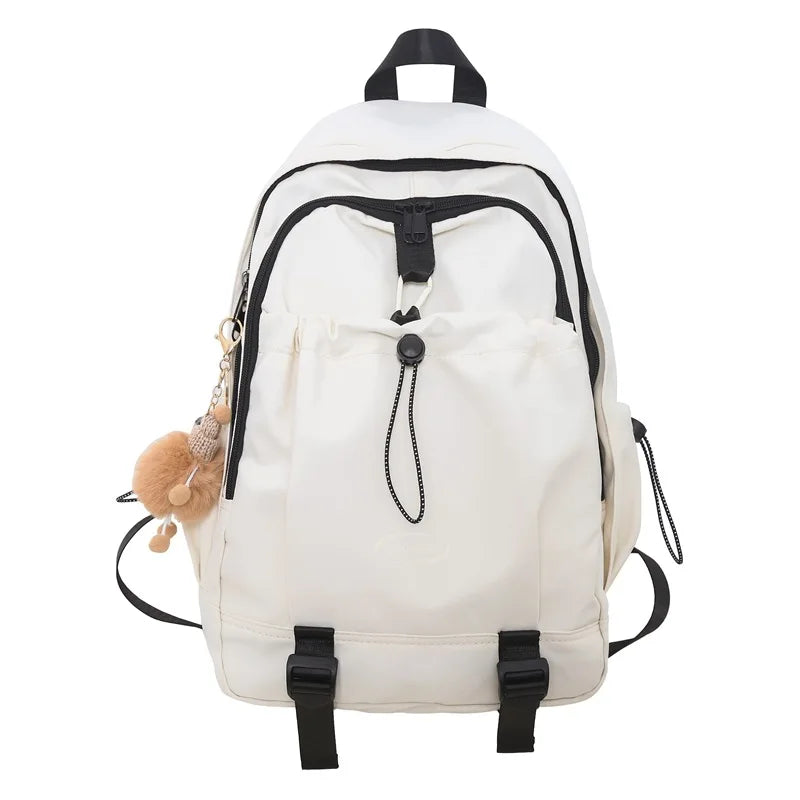 2025 High Beauty Soft Back Drawstring Female Student Backpack Large Capacity Waterproof Sports Travel Bag for Girls