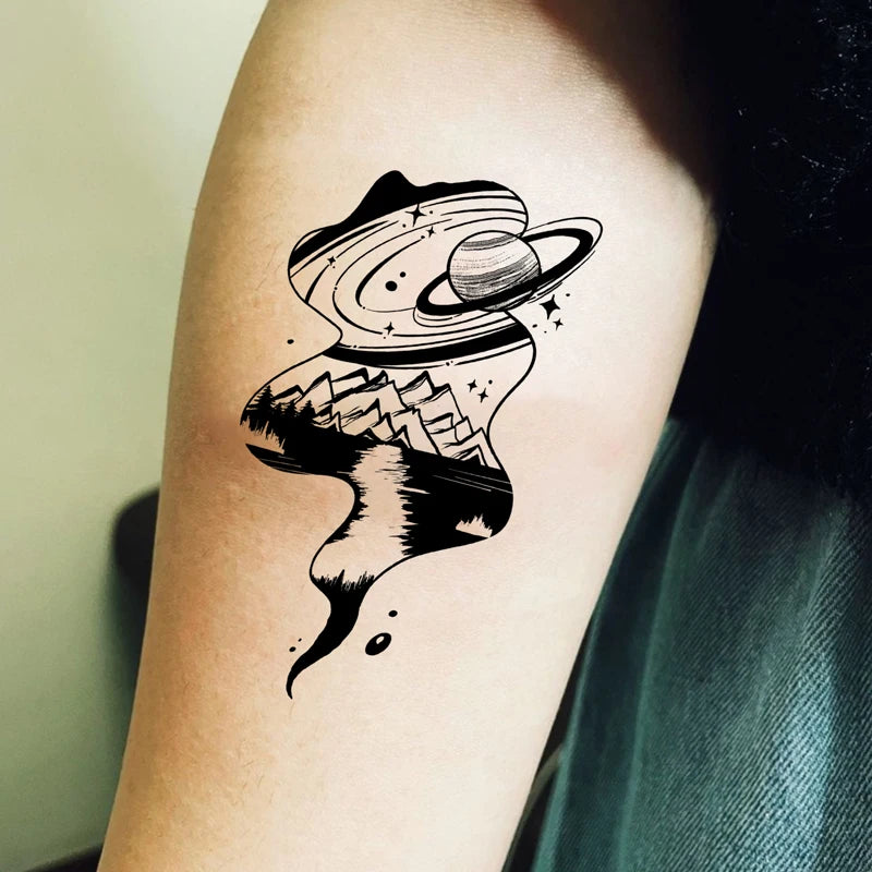 Waterproof Semi-Permanent Body Art for Men Women Herbal Plant Juice Ink Temporary Tattoo Stencil Fake Tattoo Stencil