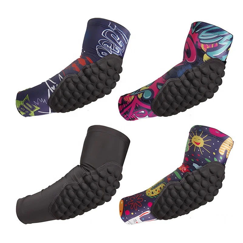 Hot Selling Children Basketball Sleeves Anti-Collision Sport Protection Honeycomb Arm Leg Elbow Pads and Knee Sleeves
