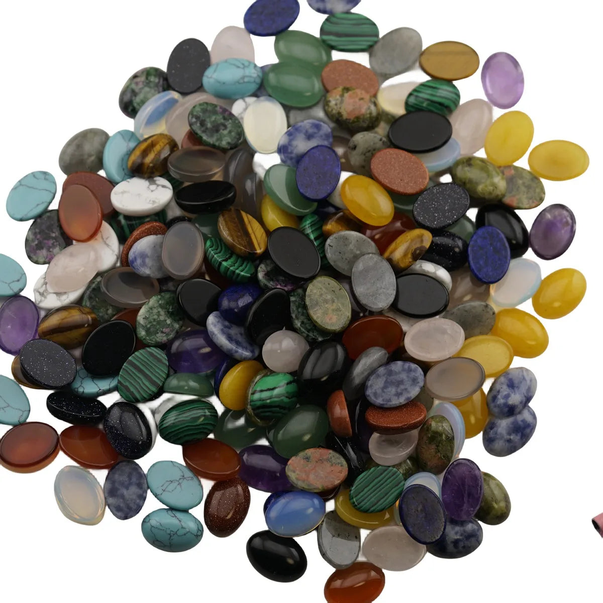 13x18mm Natural Stone Ring Face Stone Patch DIY Bead Accessories Naked Stone Fishbowl Decoration