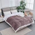 Winter Blanket Fuzzy Plush Fleece Microfiber Throw Blanket Reversible Sherpa Flannel Blanket for Bed