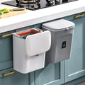 Kitchen Hanging Trash Can Kitchen Cabinet With Lid Wall Mounted Trash Bin Plastic Home Wall Dustbin