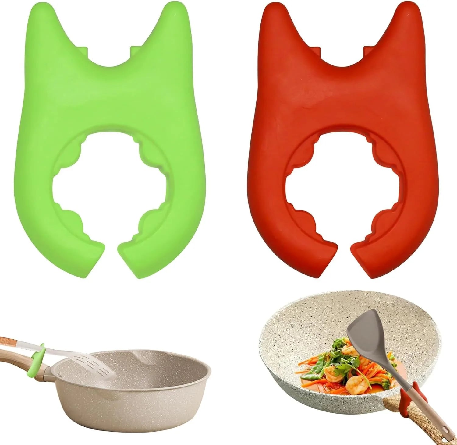 Multifunctional Silicone Pot Lid Holder Cooking Dish Rack Pot Clip Spoon Spatula Rest Heat Resistance Shovel Holder