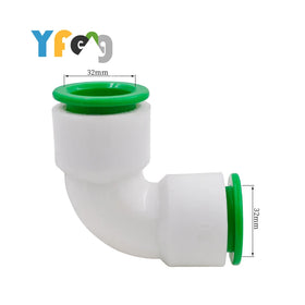 YIFENG PPR Hdpe Quick Elbow 90 Quick Diameter32mm Ppr Quick Connector Elbow 90