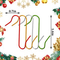 120pcs Christmas Ornament Hooks Hanging Metal Hooks S-Shaped Hooks for Christmas Tree Party Balls Decorations