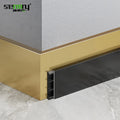 Wall Trim Hotel Wall Panel Skirting Brushed Finish 304 Stainless Steel Baseboard Stainless Steel Skirting Board Profile