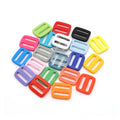 Factory Wholesale High-quality 10/15/20/25/32/38/50mm Colored Plastic Adjustable Tri Glide Slide Buckle for Pet Webbing