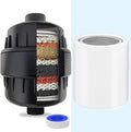 High Flow Black Shower Filter Multi Stage Filtration for Clean Water Universal Fit