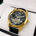 Aokusaic Automatic Mechanical Watch Men's Business Fashion Leisure Top Brand Waterproof Leather Clock